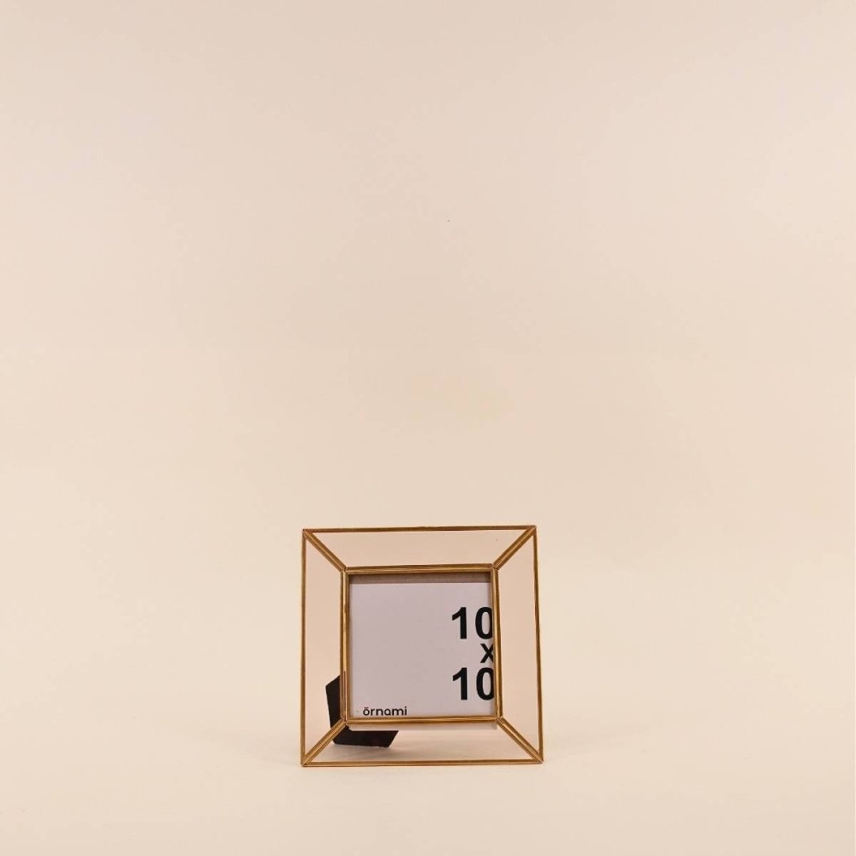 Cadre photo 10x10cm doré, ORNAMI