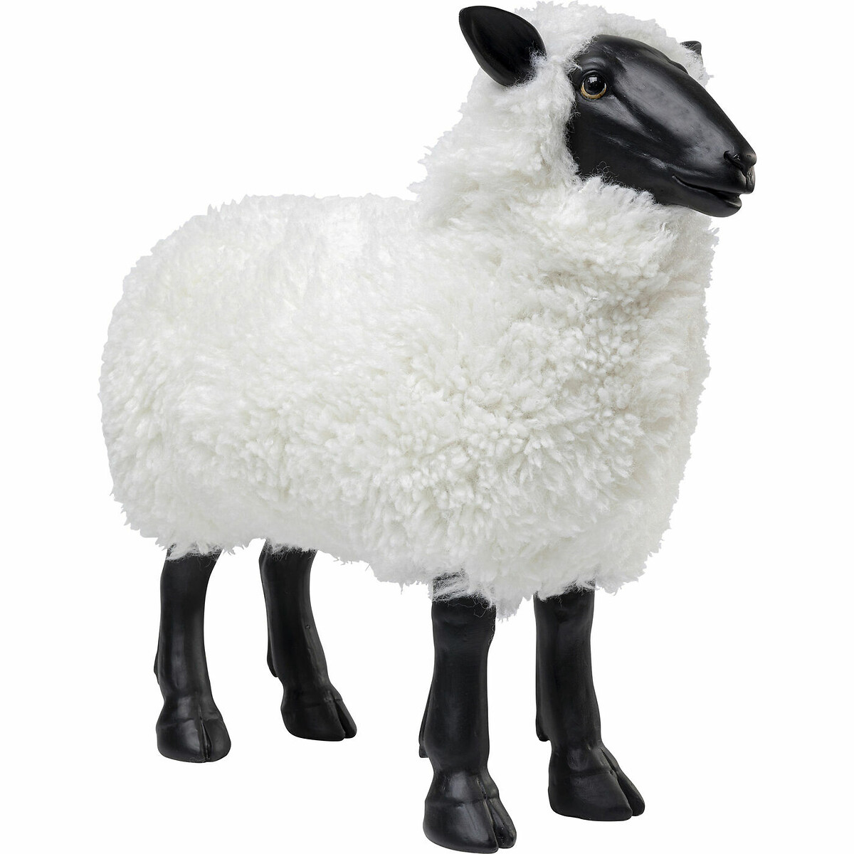 Deko Figur Bathilde Weiß 48cm schwarz, KARE DESIGN