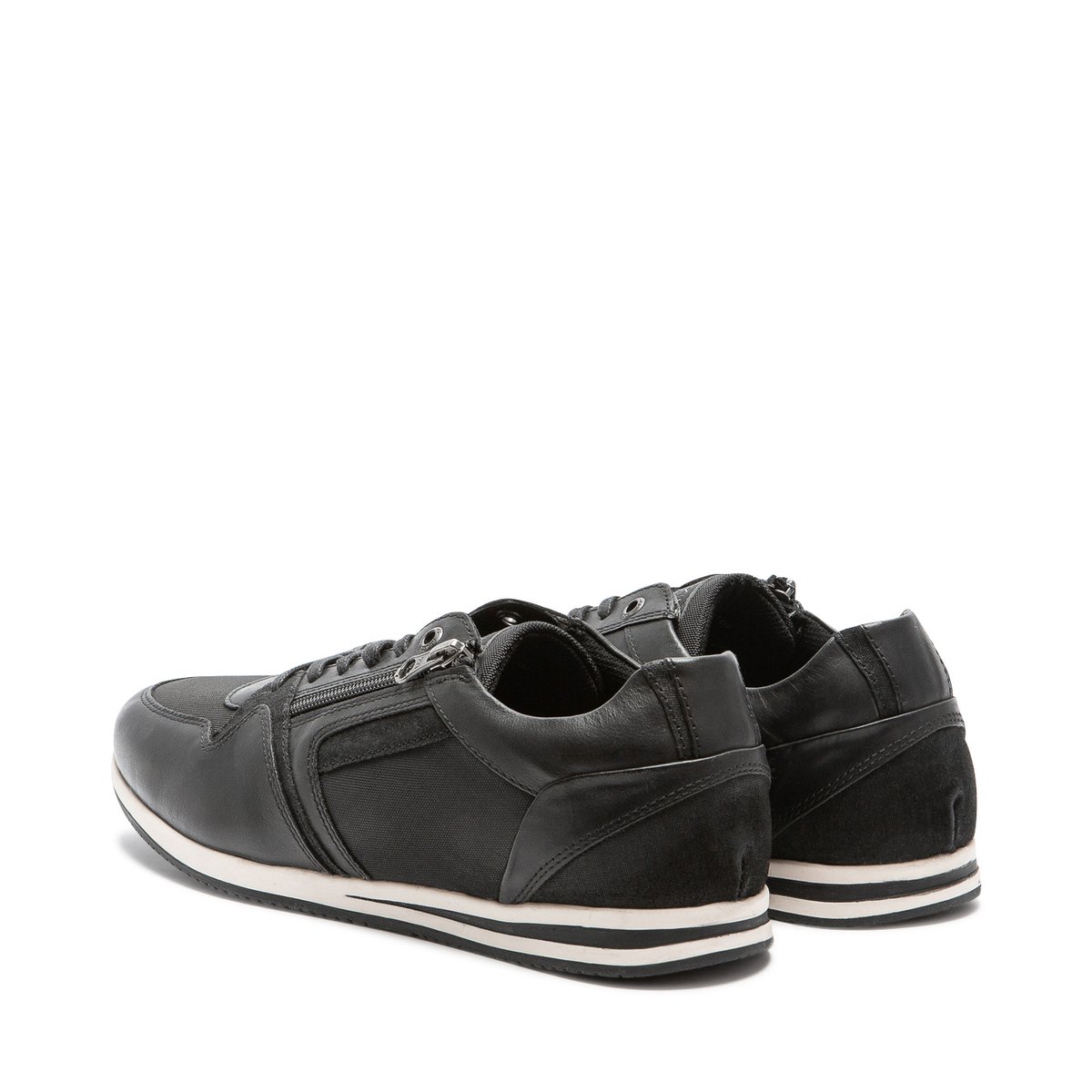 Baskets cuir LUCIDE 2 noir, REDSKINS
