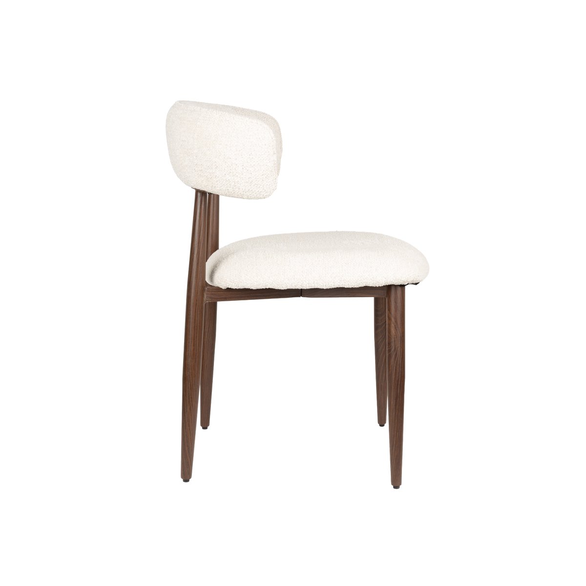 Chaise design empilable en tissu (lot de 2), STANLEY beige, BOITE A DESIGN