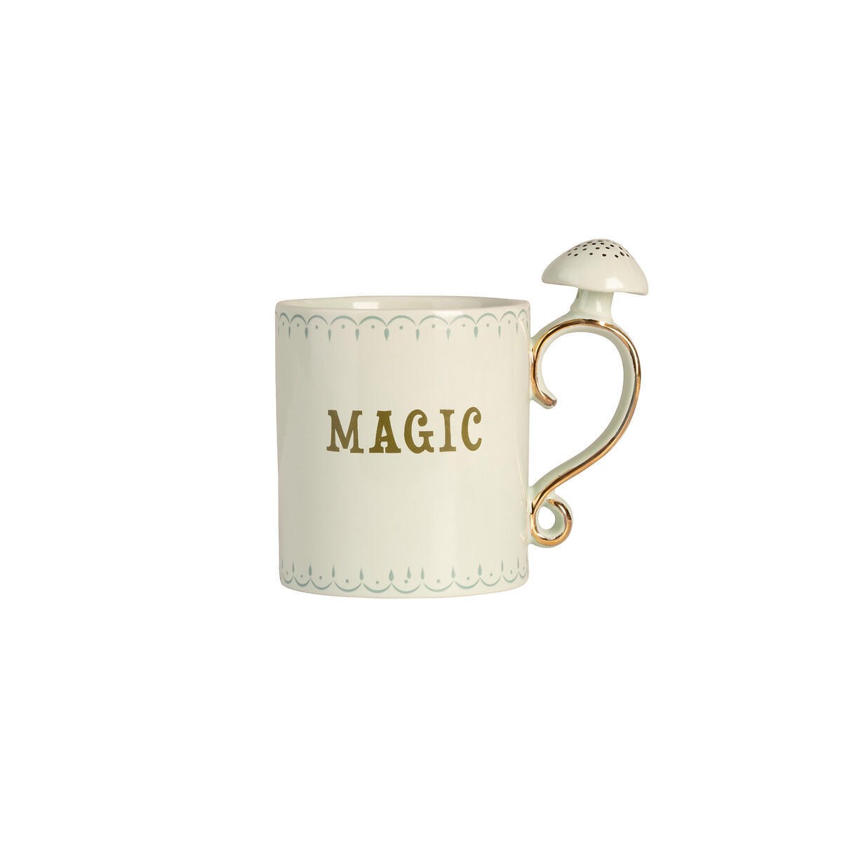 "Magic" Mushroom Handle Mug green, YVONNE ELLEN