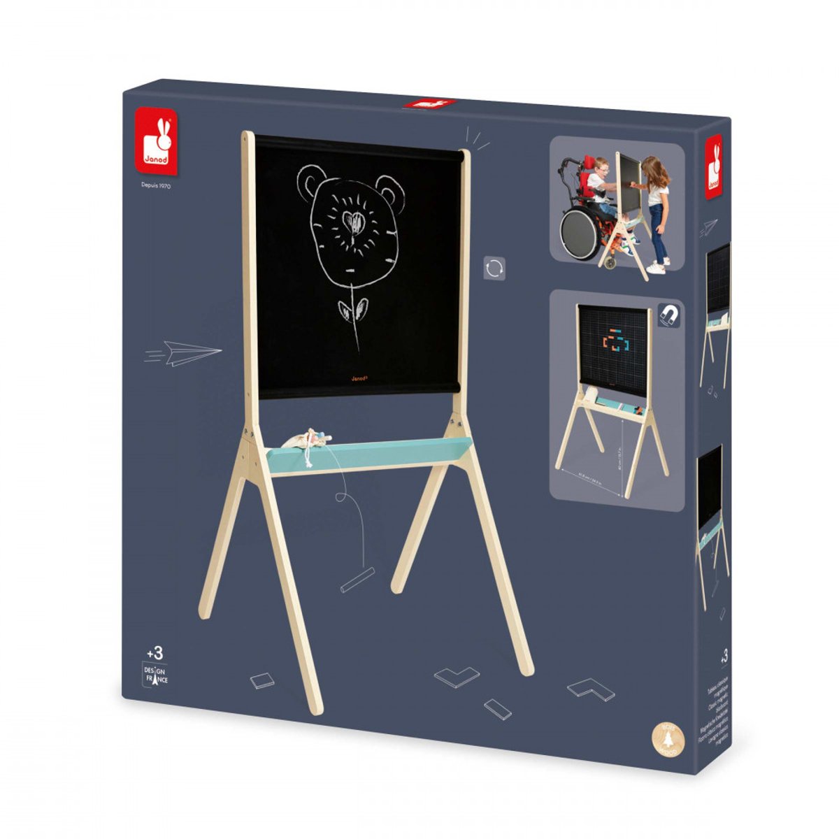 Tableau Classique Magnetique noir, JANOD