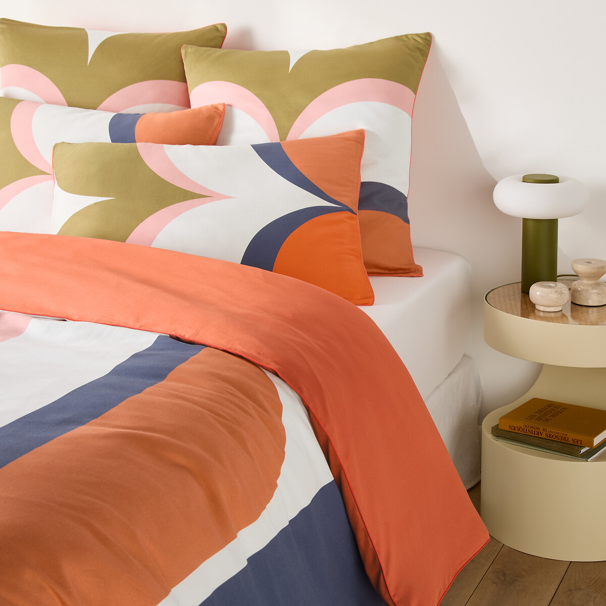 Housse de couette en satin de coton, WONDER imprimé, MAPOÉSIE X LA REDOUTE INTÉRIEURS
