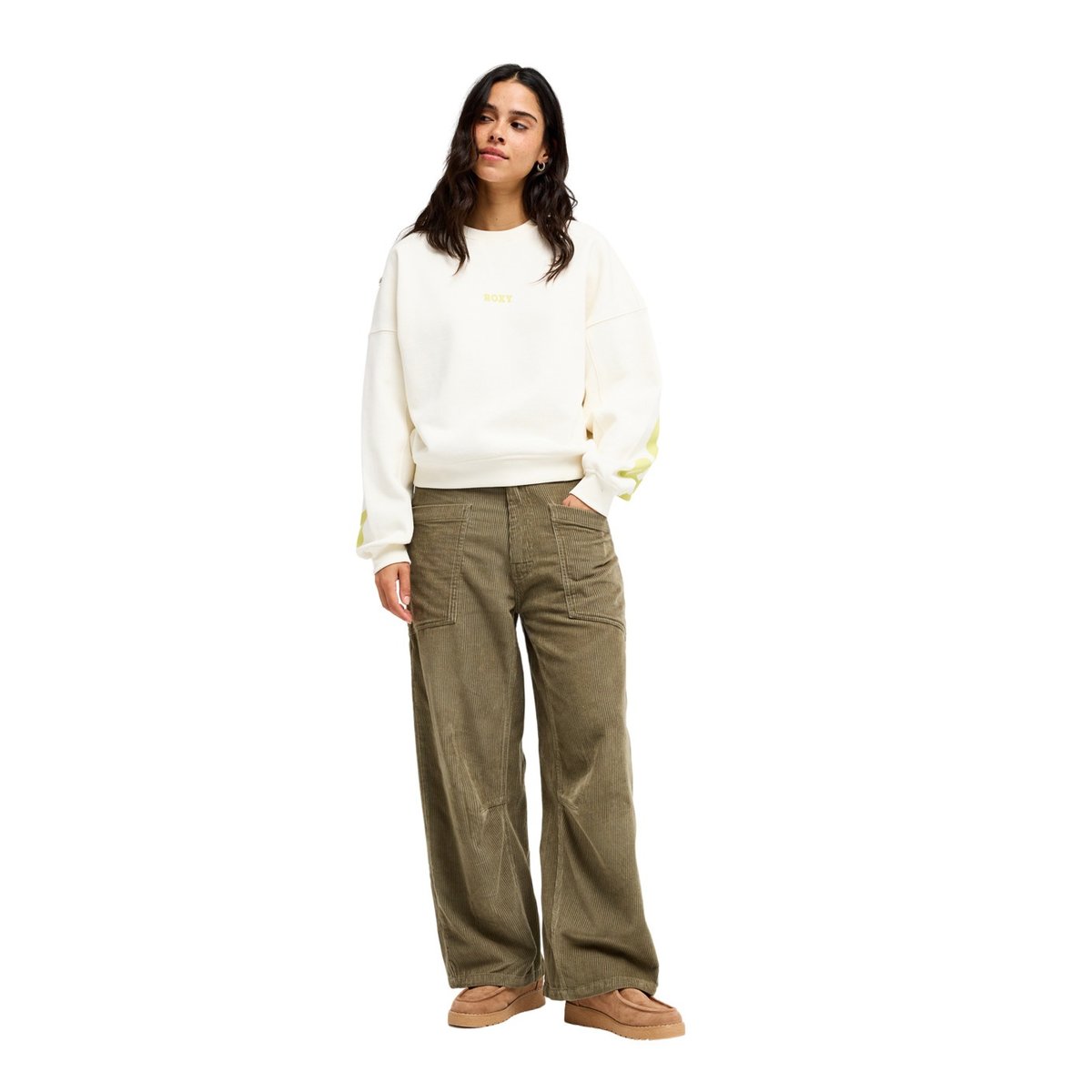 Sweat oversize FROSTBEAM. blanc coconut milk, ROXY