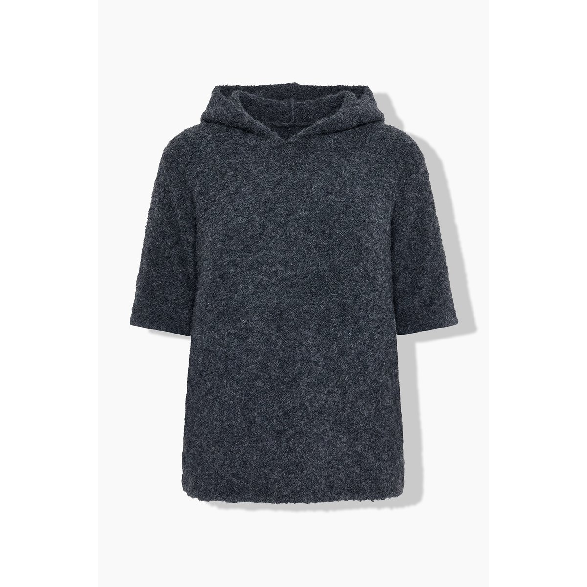 Sweat-shirt à capuche chiné anthracite, ULLA POPKEN