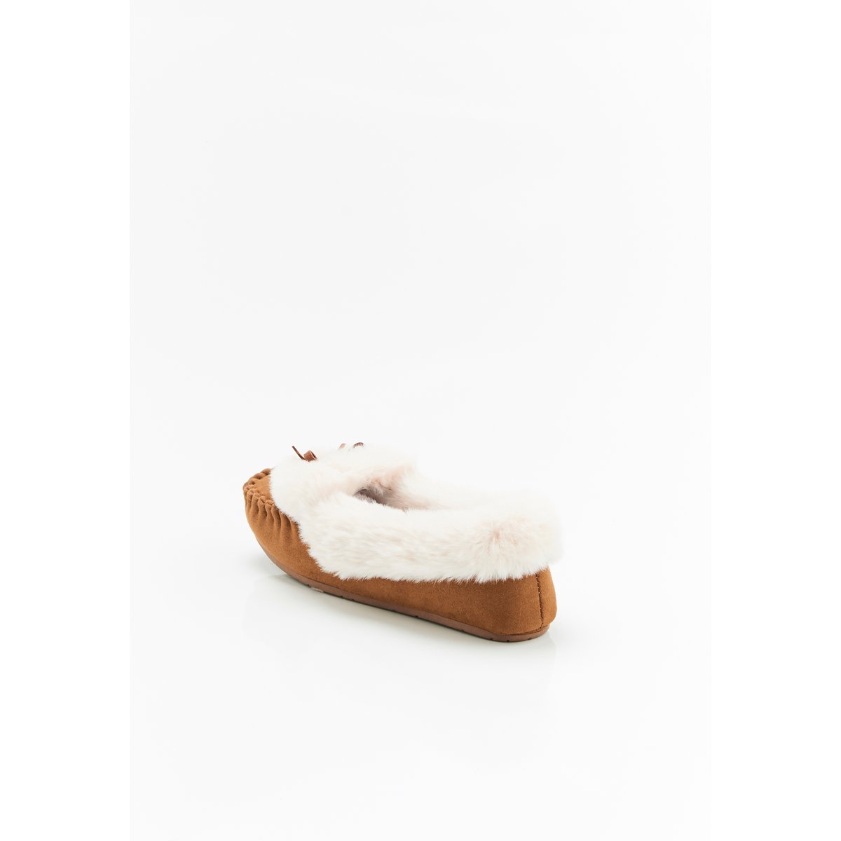 Chaussons Thermolactyl imitation fourrure marron noisette, DAMART