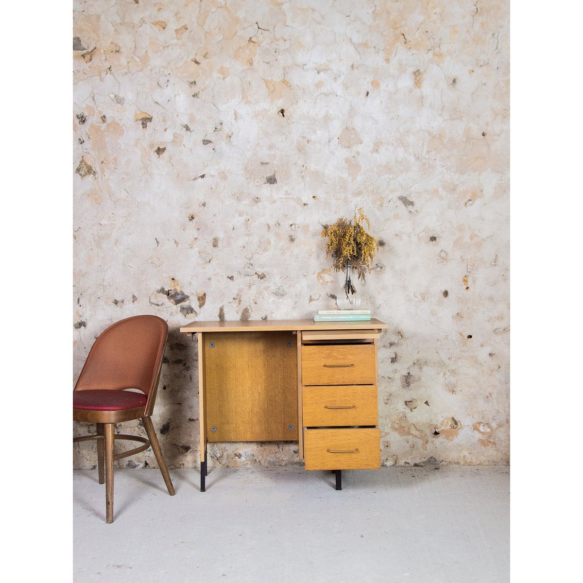 Bureau en bois Yvan N°66 - Bon état bois, DEBONGOUT