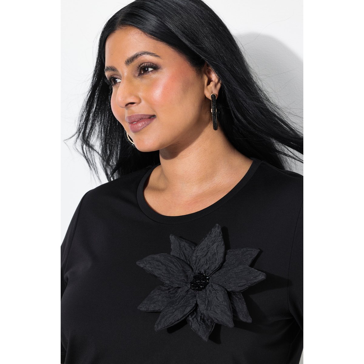 T-shirt noir, ULLA POPKEN