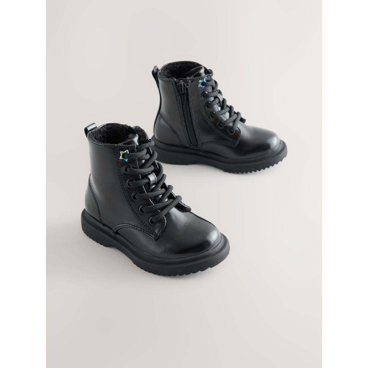 Bottines à lacets noir, NEXT