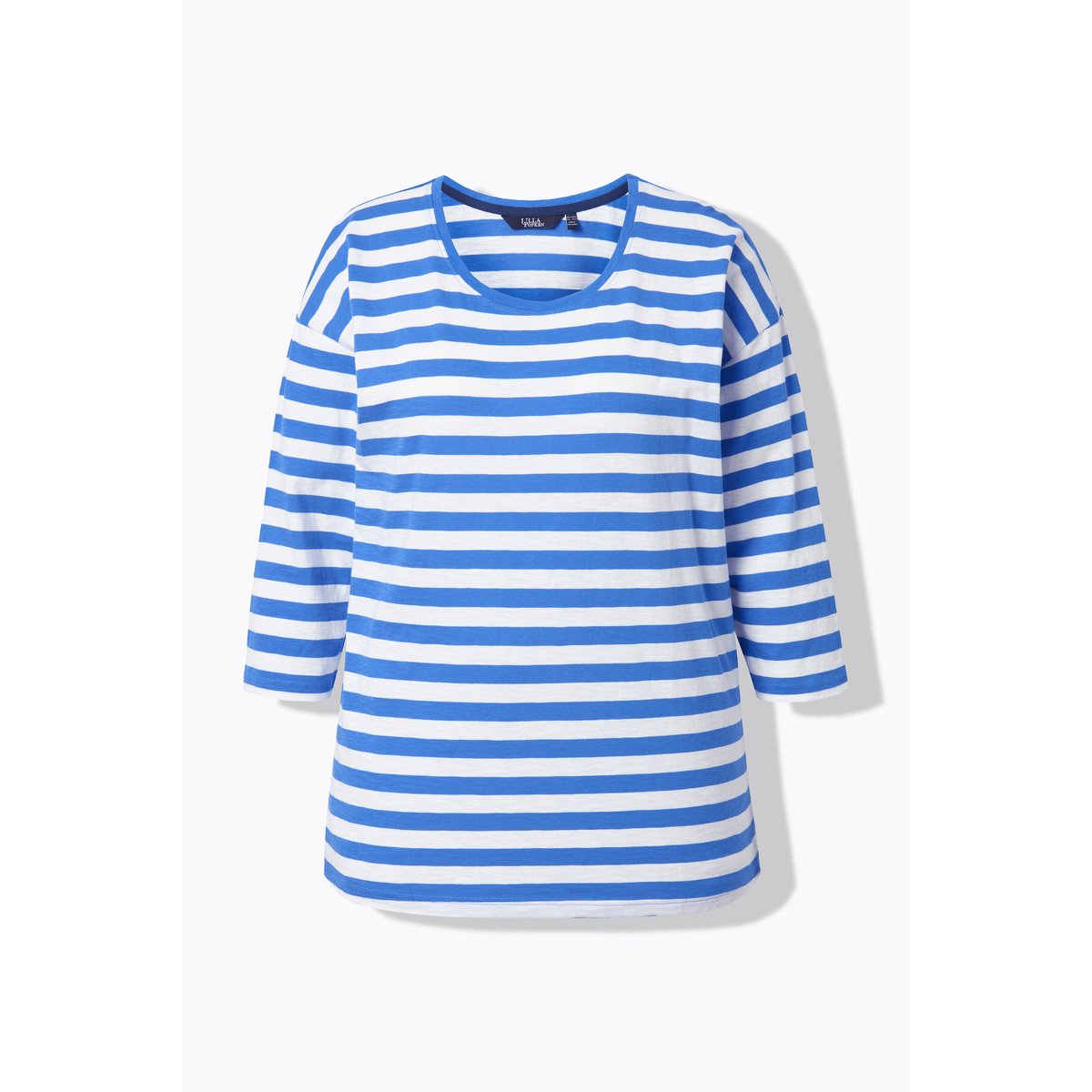 T-shirt oversize à rayures bleu égée, ULLA POPKEN