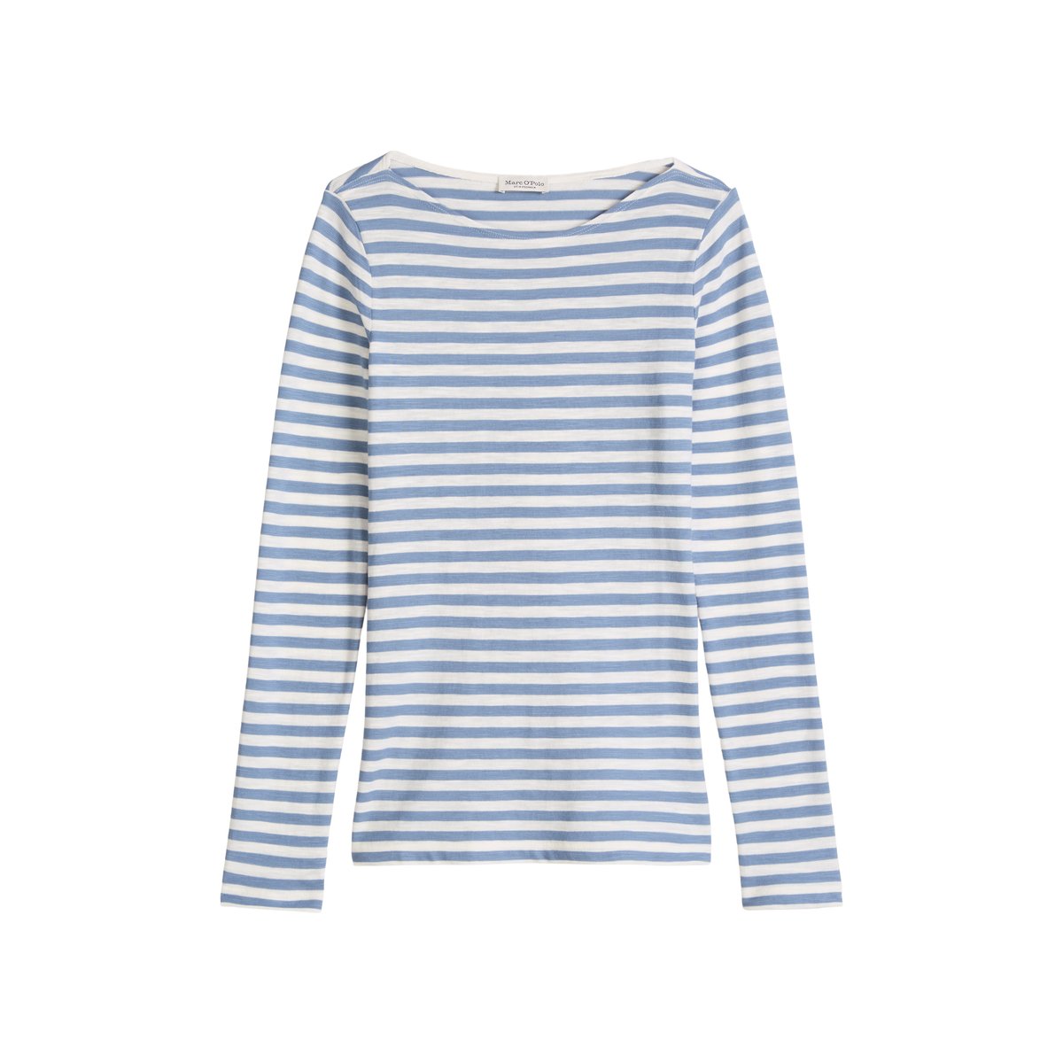 T-shirt à manches longues en jersey Organic Cotton Club bleu, MARC O'POLO
