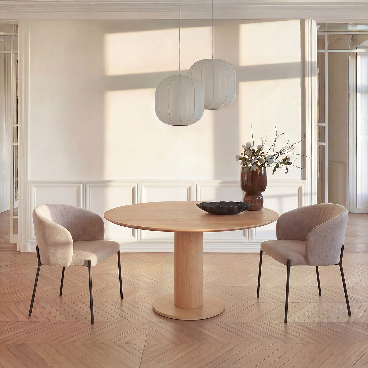 Plateau de table rond en chêne, diamètre 137 cm, ROUNDO chêne naturel, AM.PM