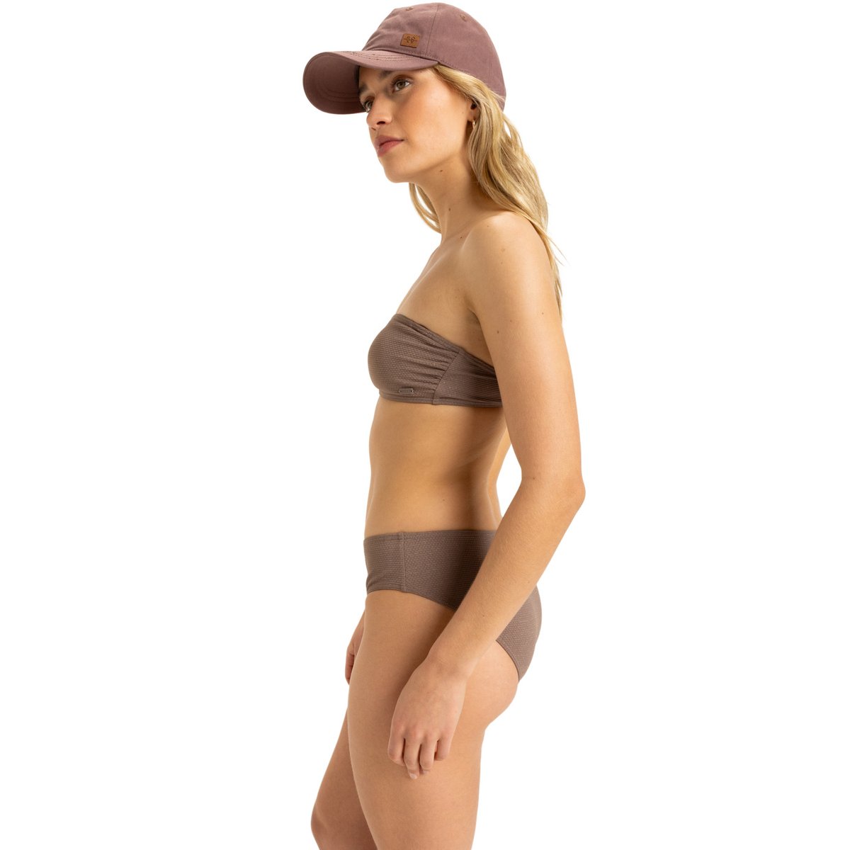 Haut de maillot de bain bandeau LASCA. marron deep taupe, ROXY