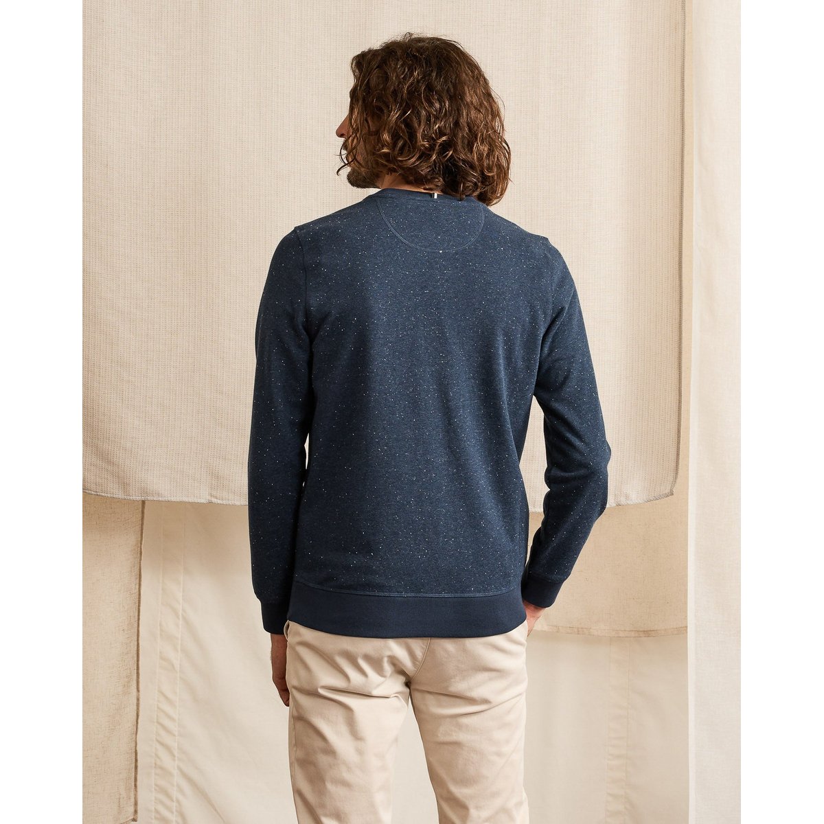 Sweat coton DONON bleu marine, FAGUO