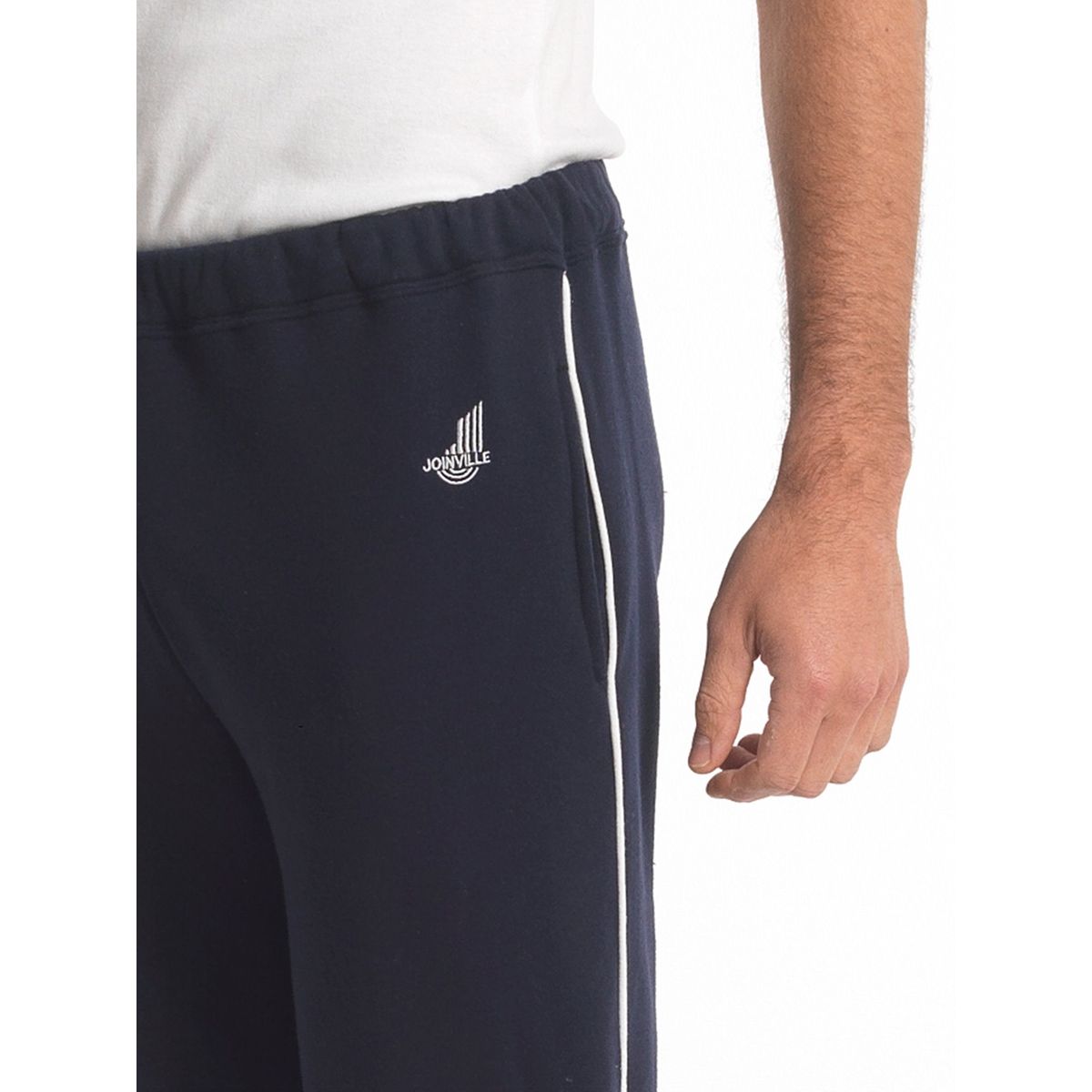 Pantalon de détente en molleton gratté marine, DAXON