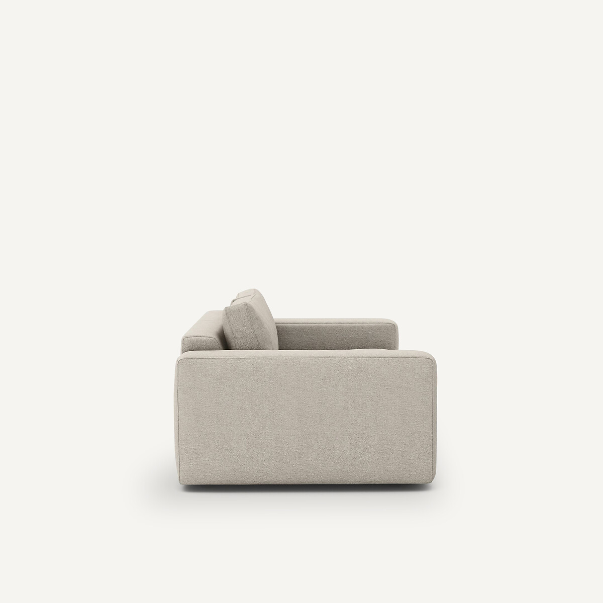 Canapé 3 places compact texturé viscose et lin, Skander naturel, AM.PM
