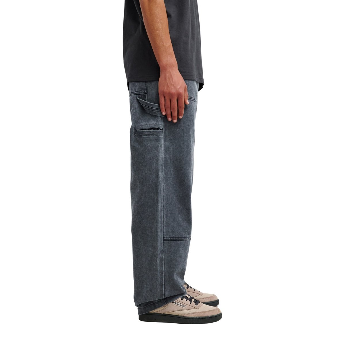Pantalon droit en velours côtelé noir black, QUIKSILVER