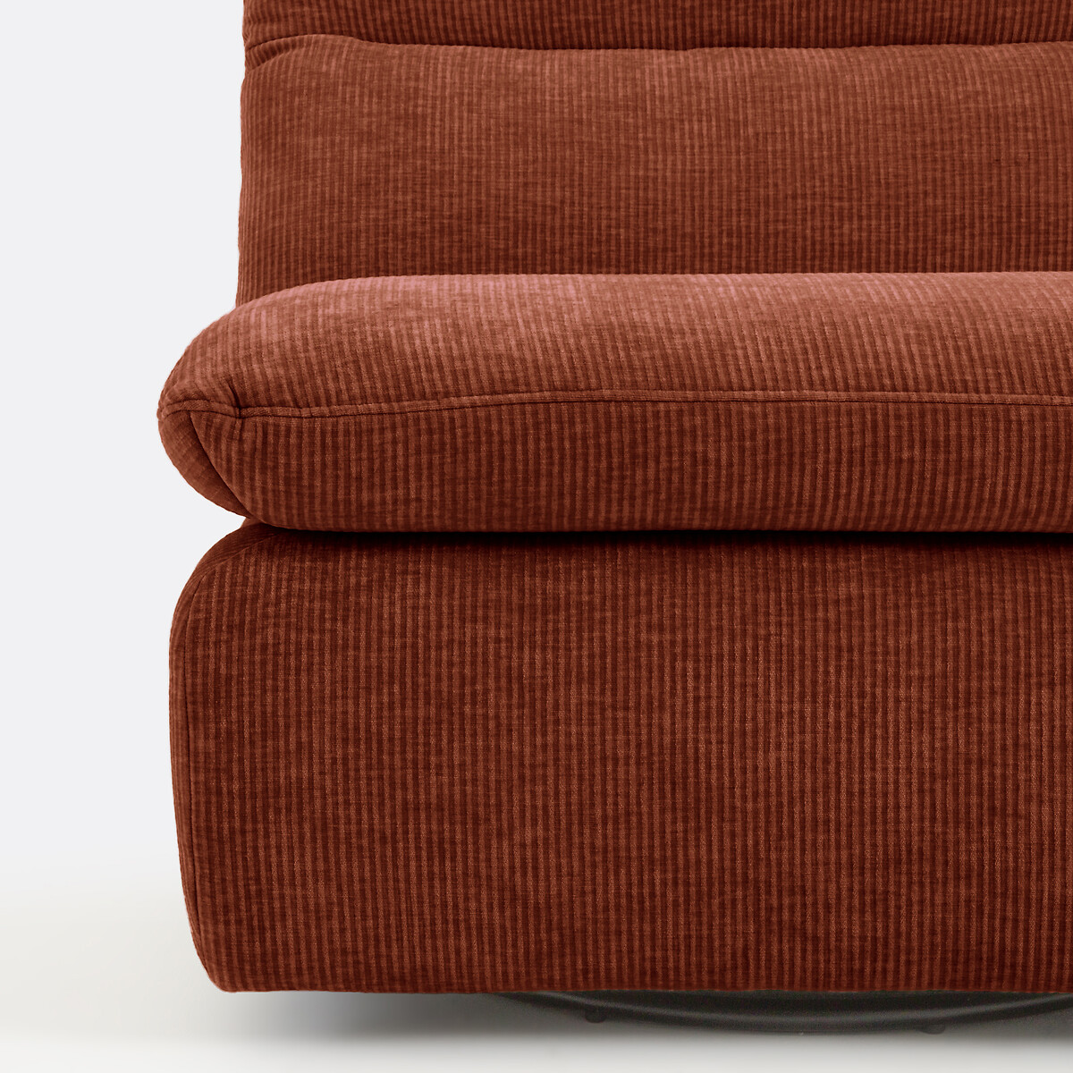 Drehbarer Cord-Sessel mit Waffelmuster, ERABLE braun, LA REDOUTE INTERIEURS
