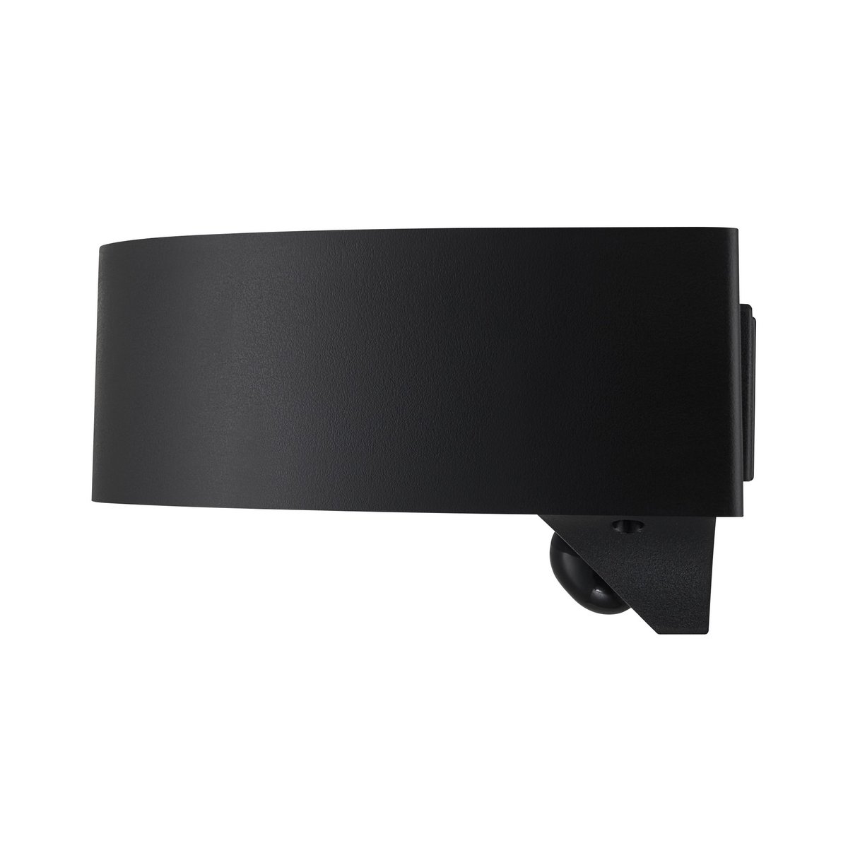 Applique murale extérieure ronde solaire en plastique, MONAY noir, NORDLUX