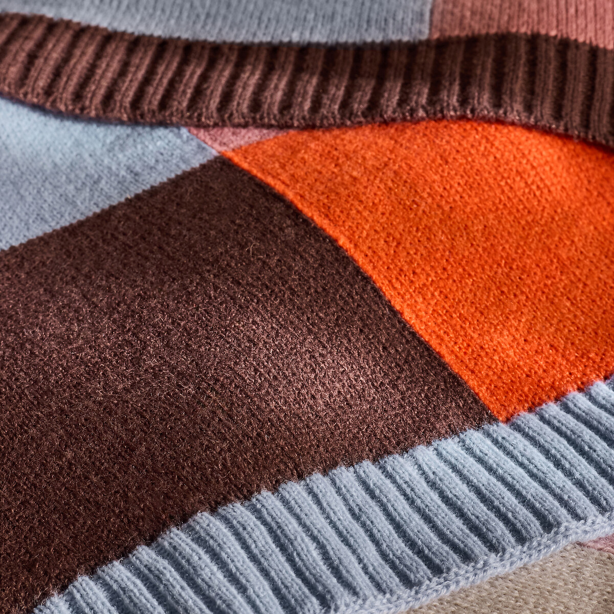 MADE.COM Keava Knitted Throw orange, MADE