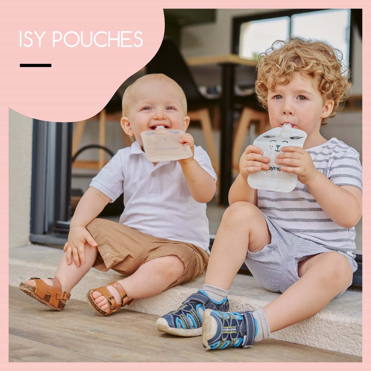Lot 20 Gourdes ISY Réutilisables Enfant multicolore, BABYMOOV