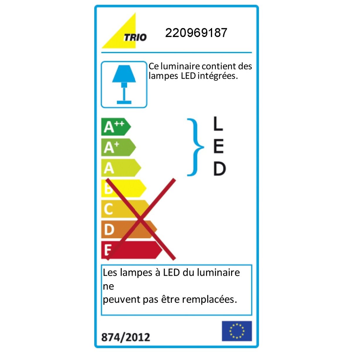 Applique de jardin LED Ohio avec capteur noir, TRIO