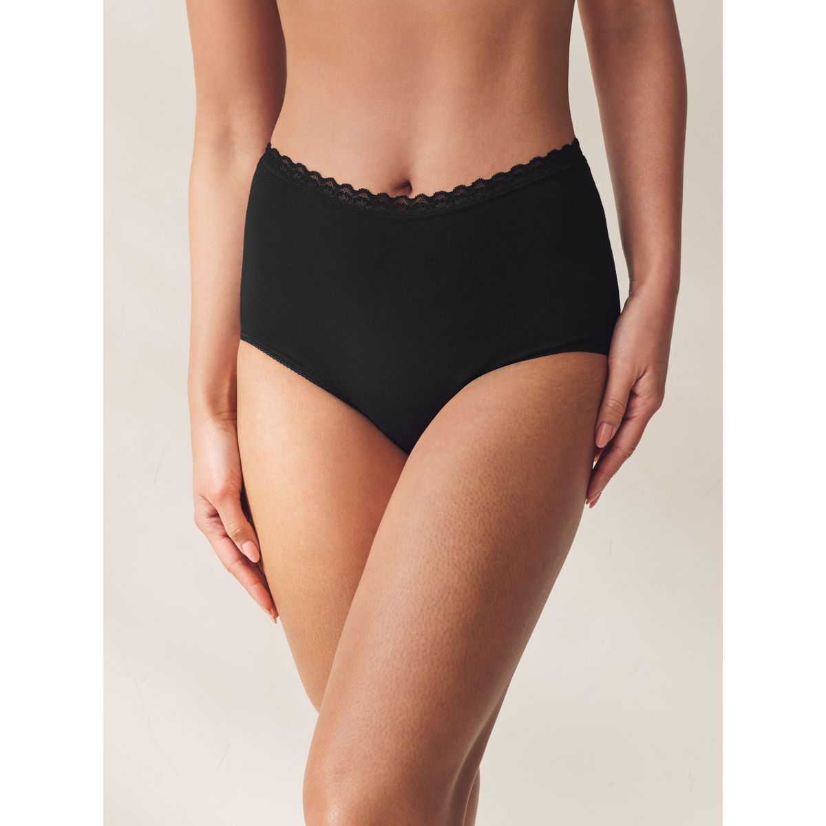 Culotte en coton spécial ménopause, lot de 2 noir/blanc, NEXT
