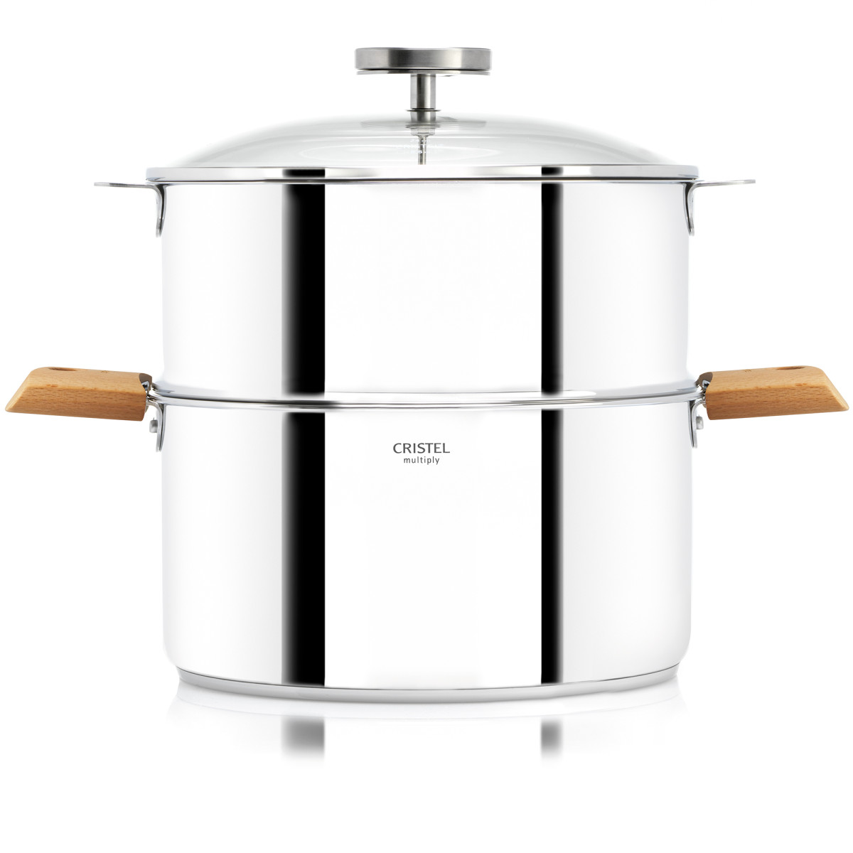 Biome - Ensemble cuisson saine avec anses amovibles en bois BIOME CUISSON SAINE bois de hêtre, CRISTEL
