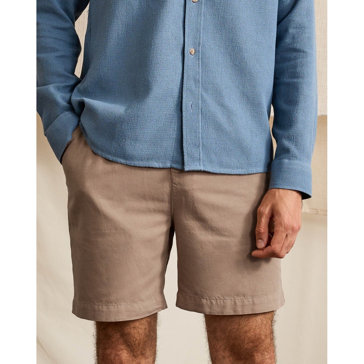 Short CHEVRE beige, FAGUO