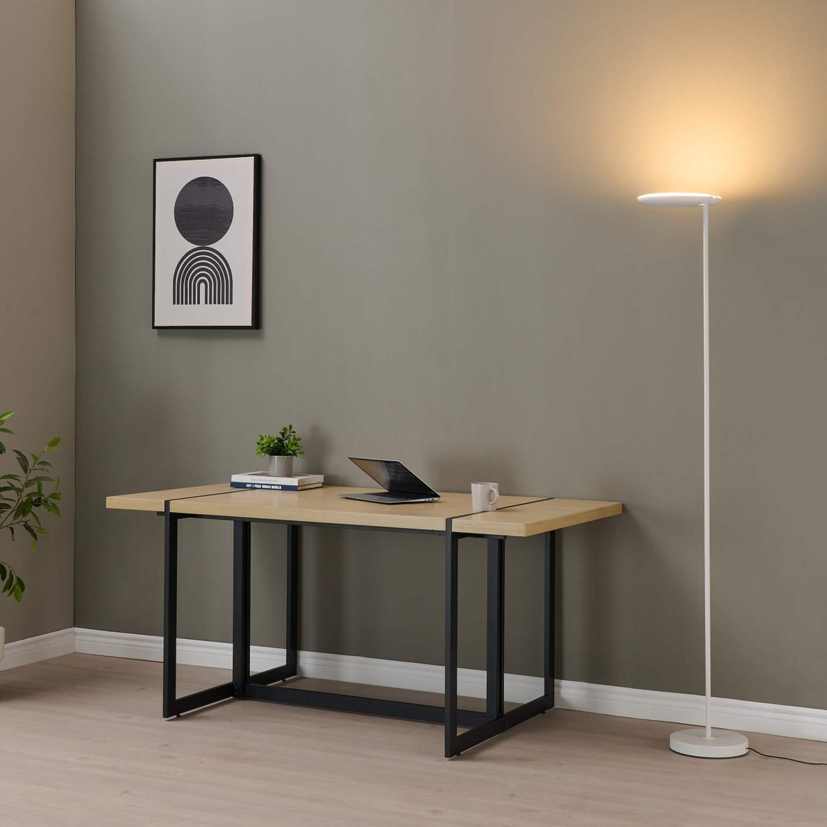 Lampadaire blanc avec variateur - KALENA blanc, KOSILUM
