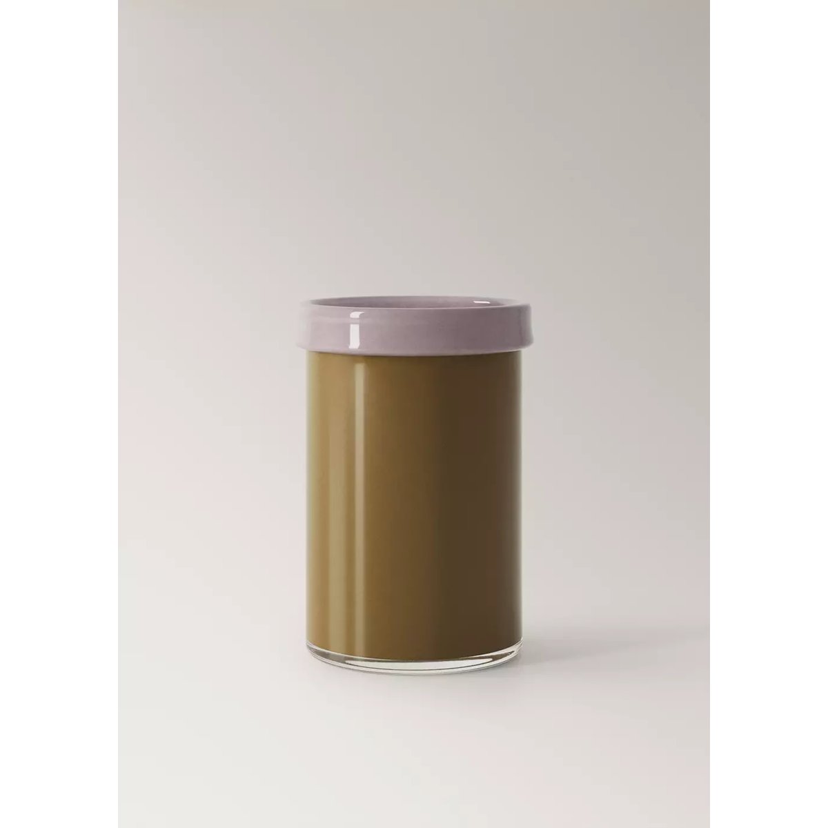 Vase 100 % cristal bicolore marron, MANGO HOME