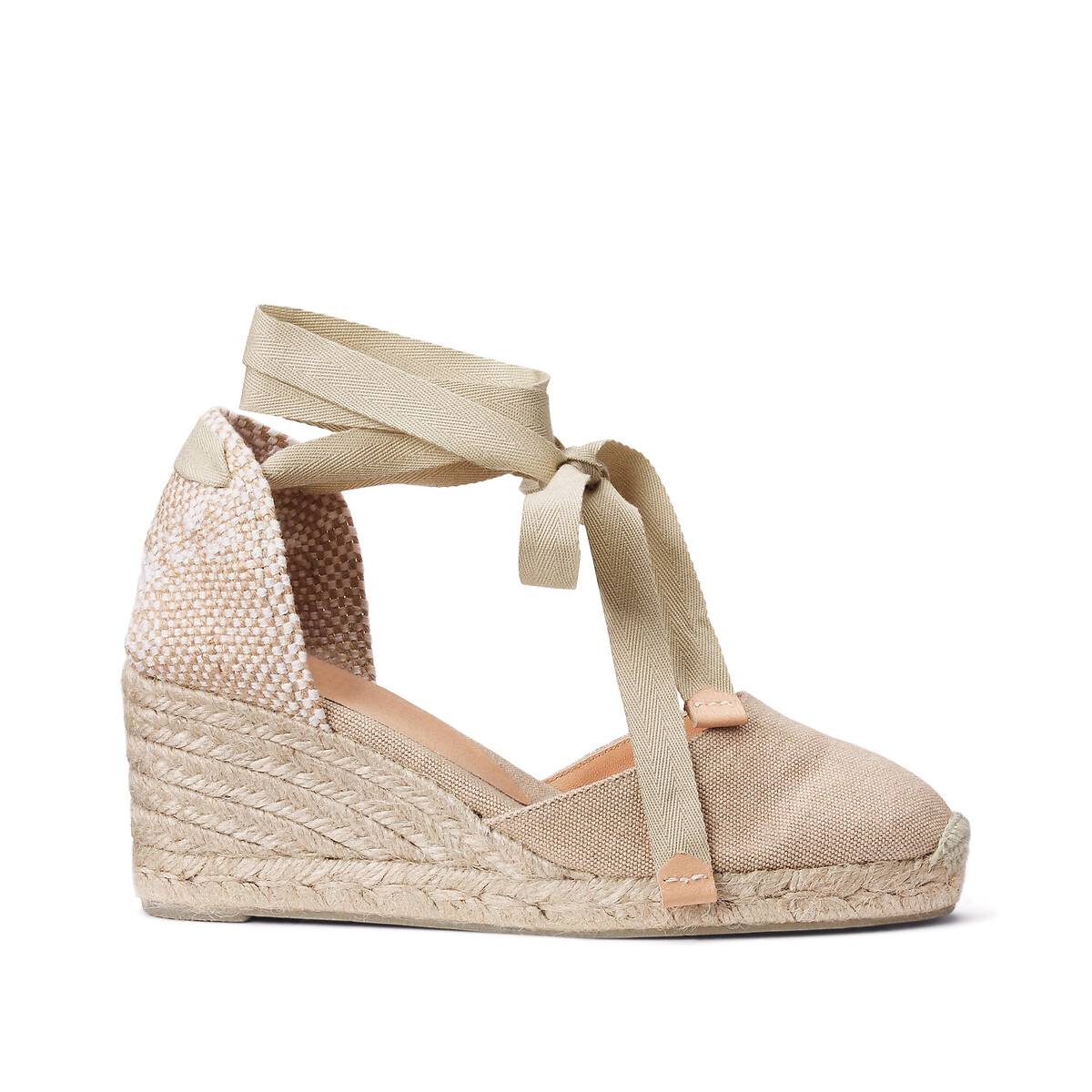 Carina Canvas Wedge Espadrilles sand, CASTANER