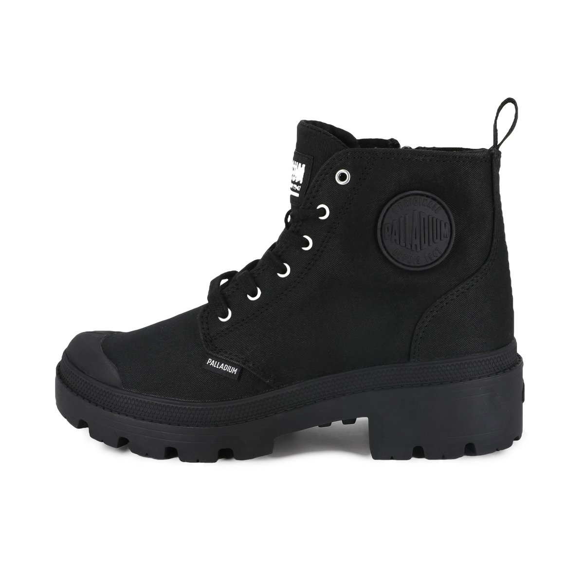 Baskets montantes Pallabase Twill black, PALLADIUM