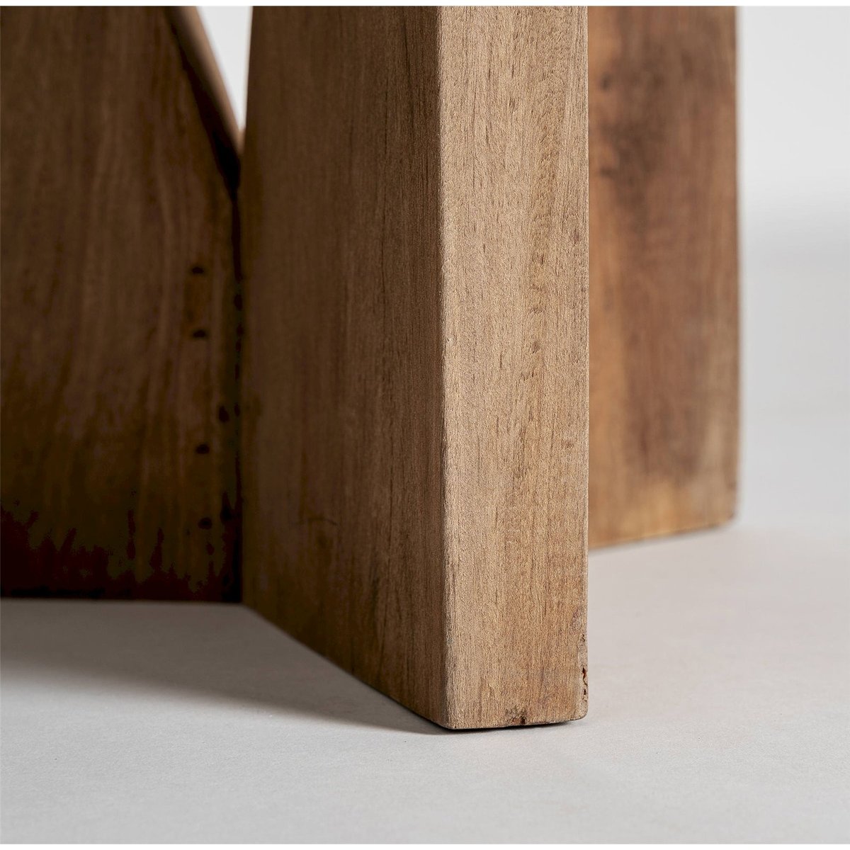 Table basse en bois recyclé style nordique marron bois naturel, RECOLLECTION