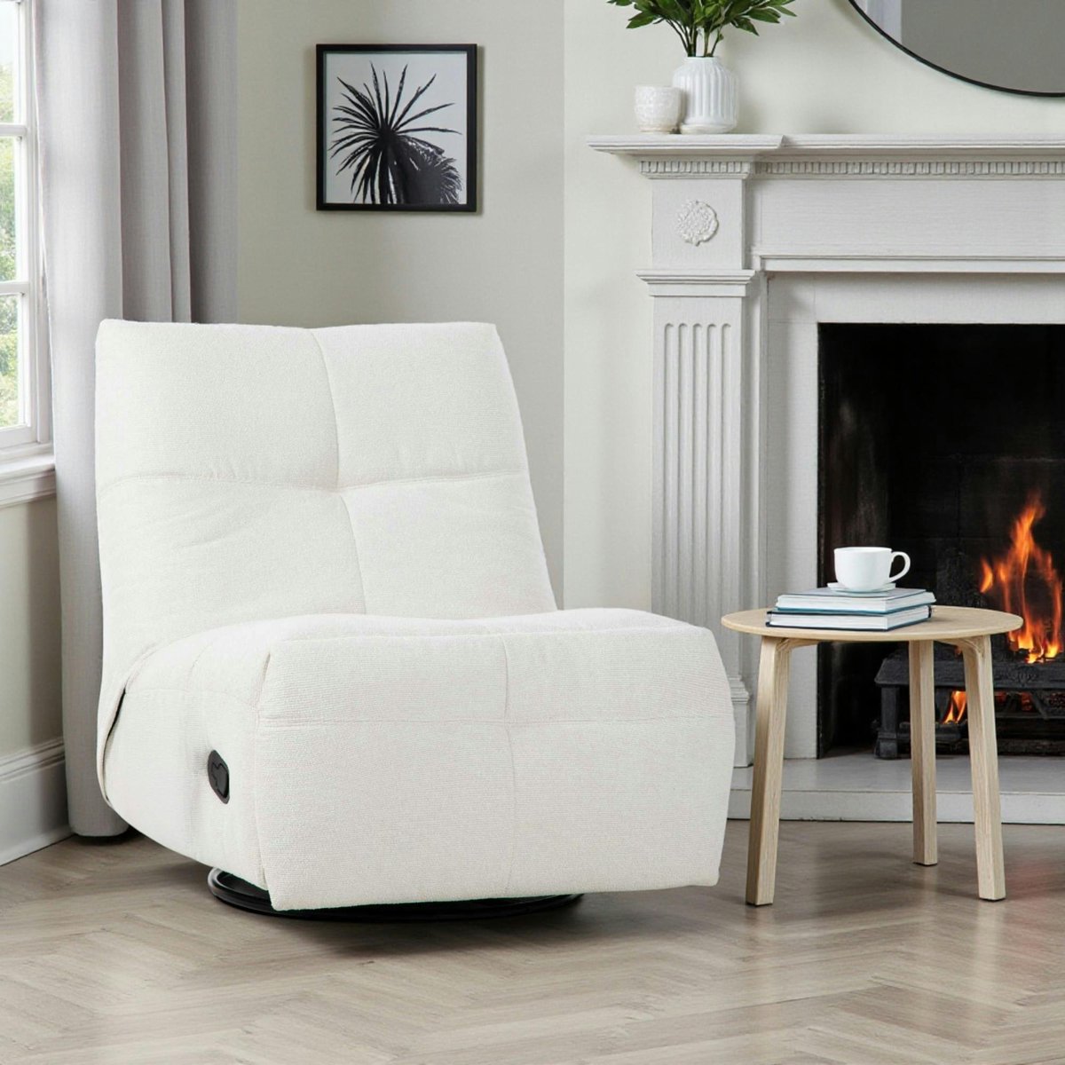 Fauteuil relax inclinable BELORA ecru, PIER IMPORT