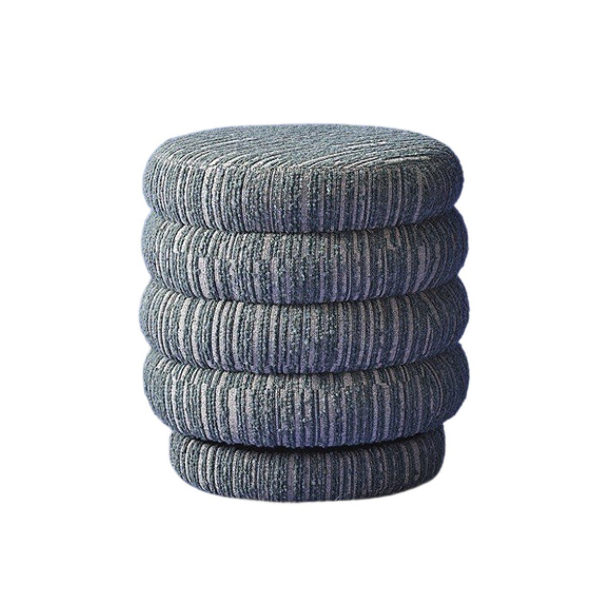 Pouf de table en tissu vert pivotant L46,5 cm - BIBENDUM vert, SIGNATURE