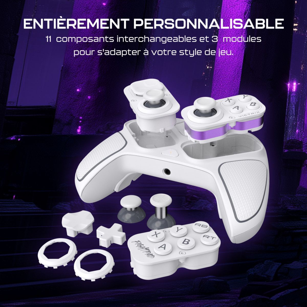 Manette Victrix Pro BFG Reloaded Blanche couleur unique, TURTLE BEACH