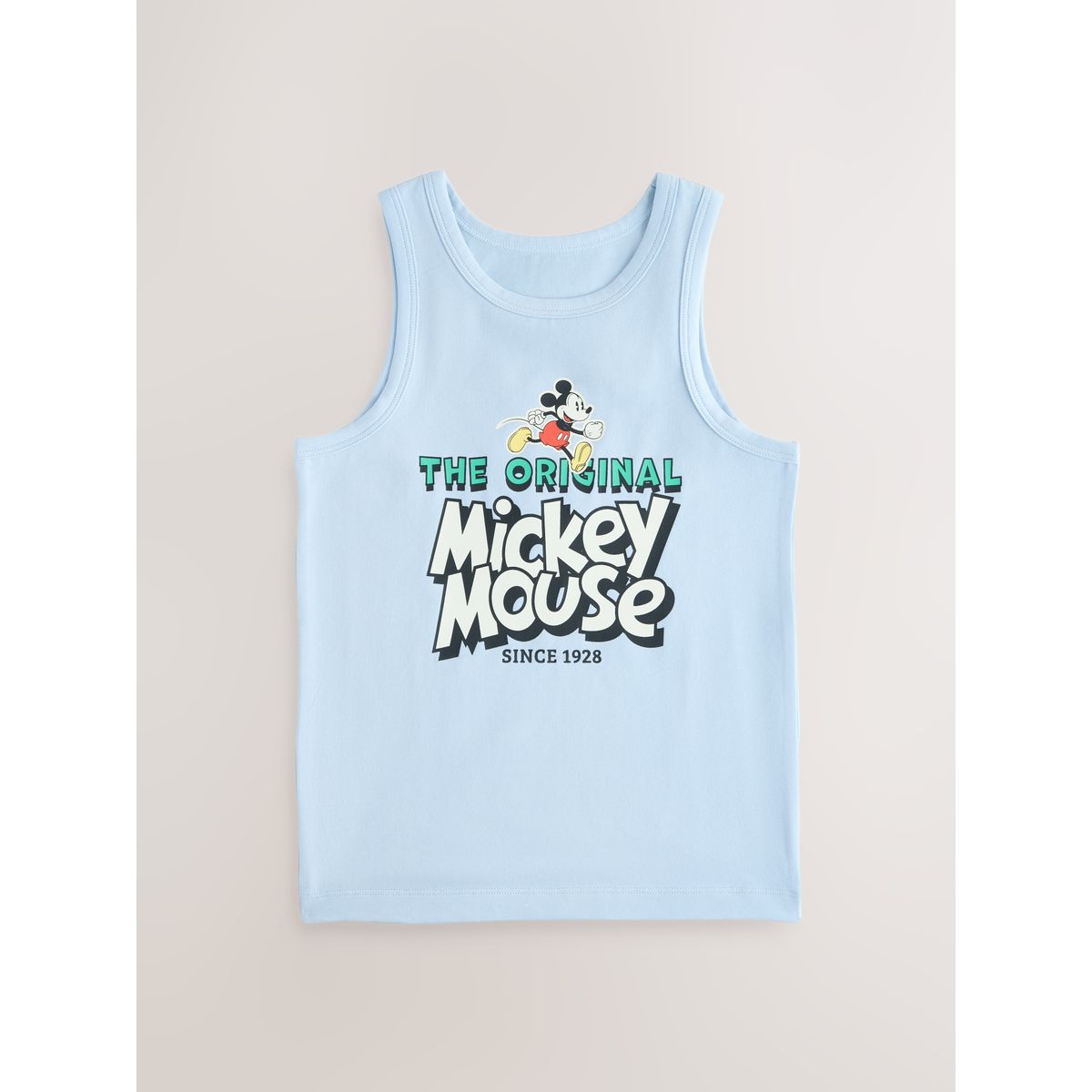 Débardeur mickey mouse, lot de 3 bleu/blanc, NEXT