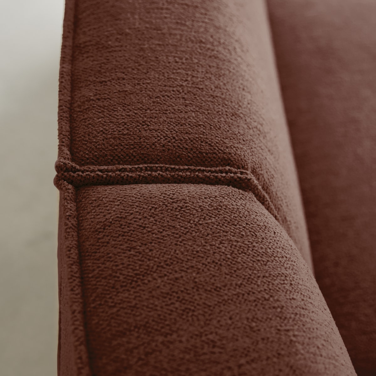 Banquette en Tissu, DARIO rouge, TIKAMOON