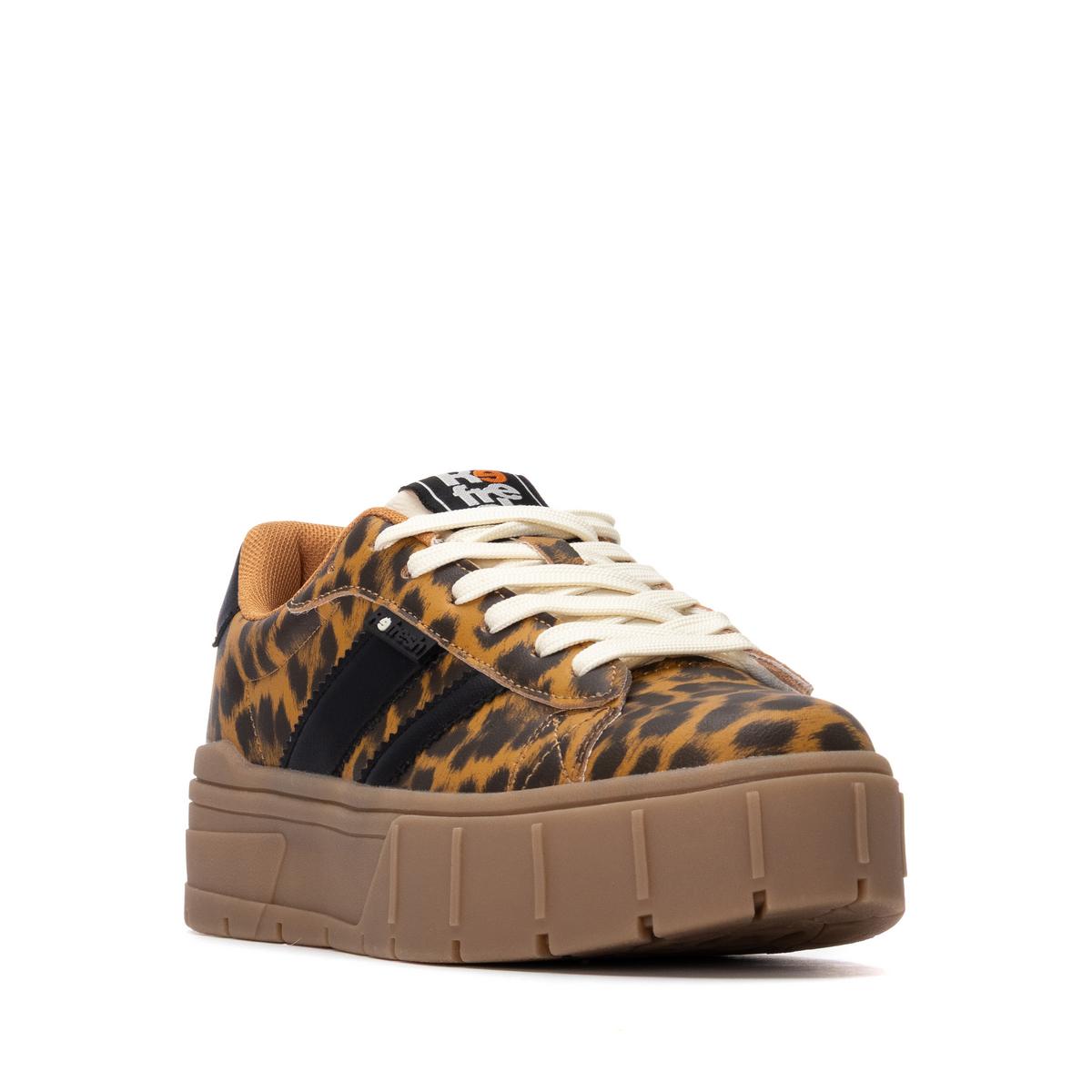 Baskets Plaine Lacets camel, REFRESH