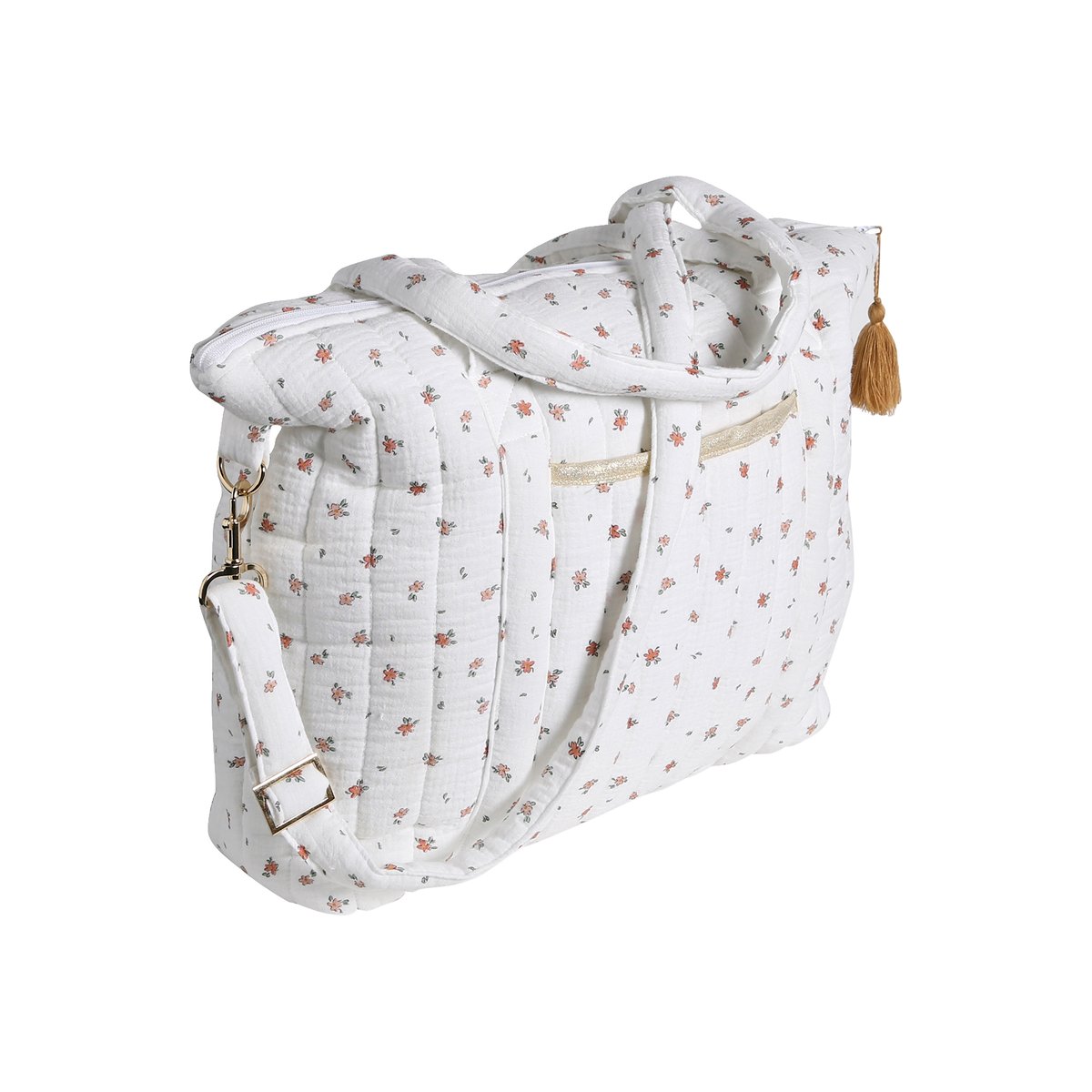 Sac à langer Plume blanc imprimé, VERTBAUDET