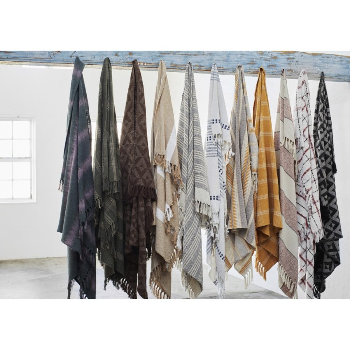 Plaid coton recyclé rouge bordeaux, MADAM STOLTZ