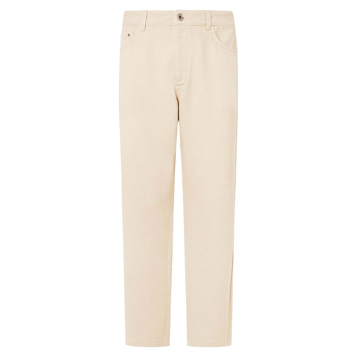 Pantalon Coupe Regular 5 Poches blanc ivoire, PEPE JEANS