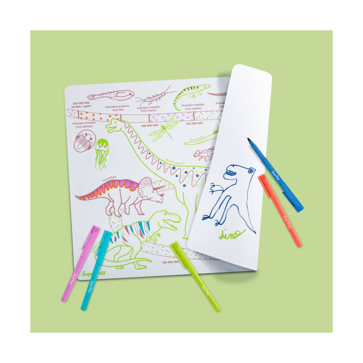 Ere des dinosaures a colorier couleur unique, SUPER PETIT