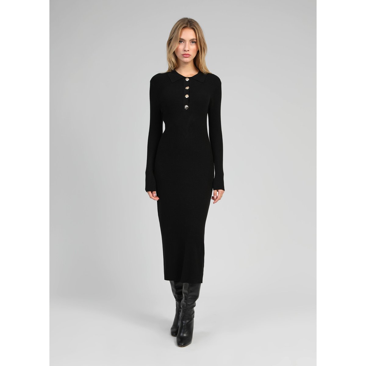 Robe Longue NABOLO noir, AN'GE