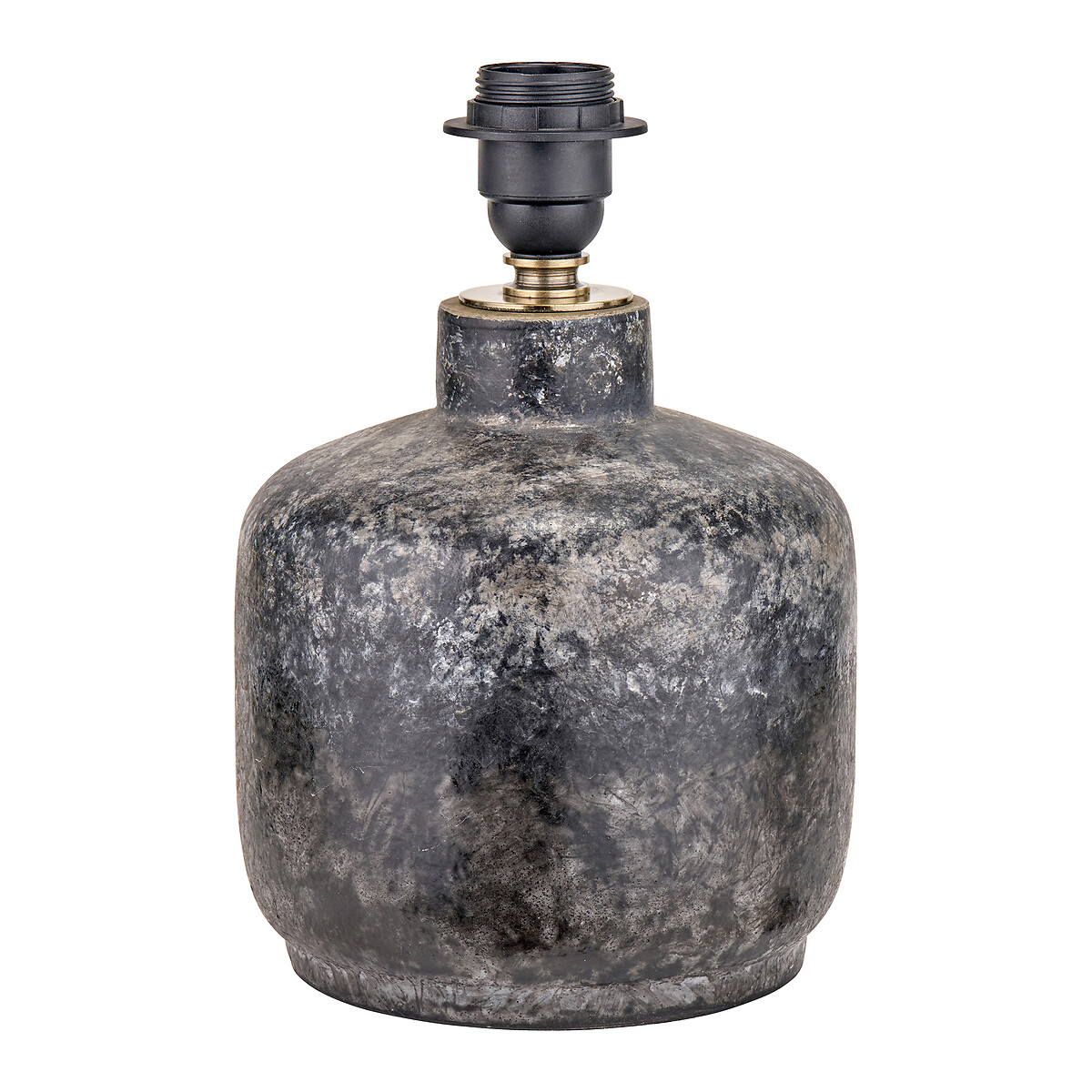 Vienne Textured Vocanic Effect Stoneware Table Lamp Base grey, SO'HOME