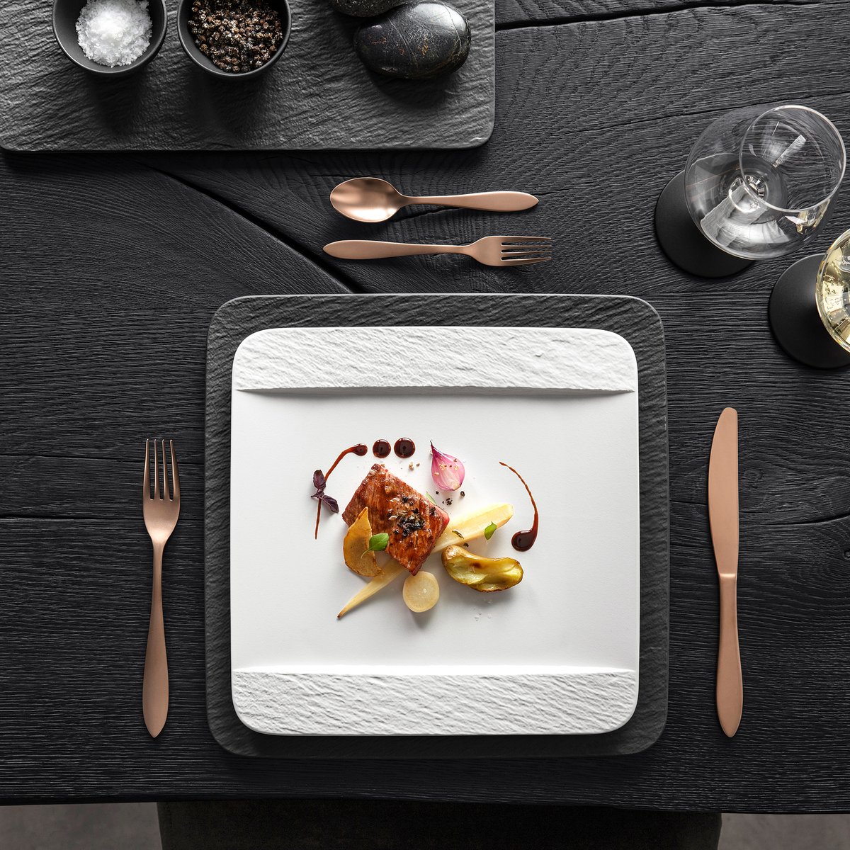 Assiette Plate Carree MANUFACTURE blanc, VILLEROY & BOCH