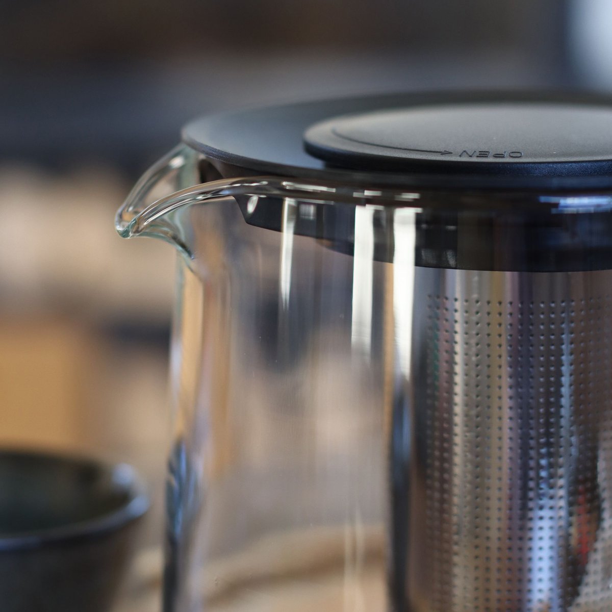 Théière 1,5L en verre avec infuseur, KAMAKURA transparent, NOVASTYL