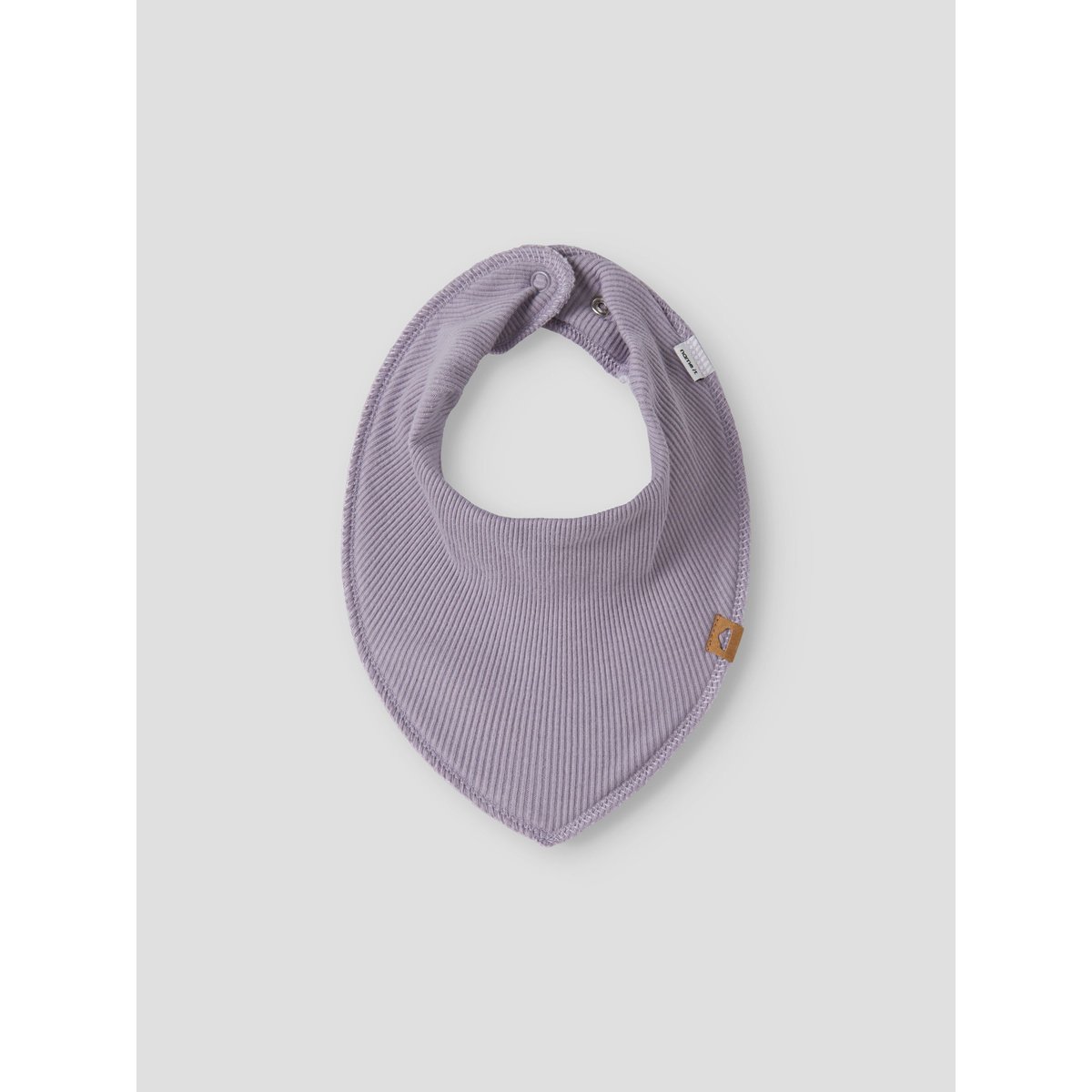 Bavoir Carré violet - mauve shadows1, NAME IT