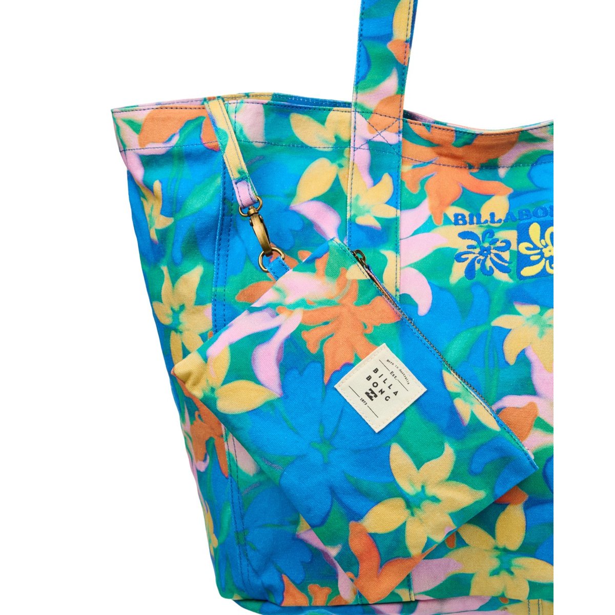 Tote bag PLAYA DEL SOL bleu agua flores, BILLABONG